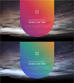 카메라 어플리케이션 템플릿 간지 – 세련된 섹션 커버 슬라이드