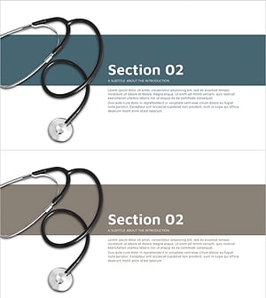 청결한 의료 서비스 간지 슬라이드 – 전문성과 신뢰