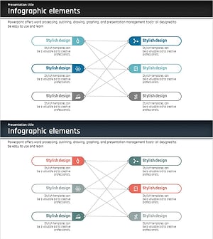 비즈니스 분야 연결 다이어그램 – 사업 영역을 효율적으로 정리