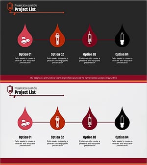 Business Area Water Drop Shape Diagram – Emphasizing Creativity and Clarity