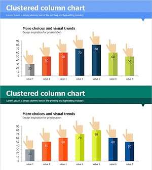 Hand Shape Market Trends and Sales Revenue – Practical Graph Slide