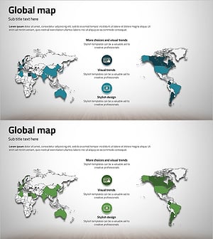World Map with Icons – Global Network & Market Analysis