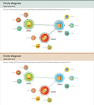 인터넷 쇼핑 원형 다이어그램 – Medical Business Linear Diagram