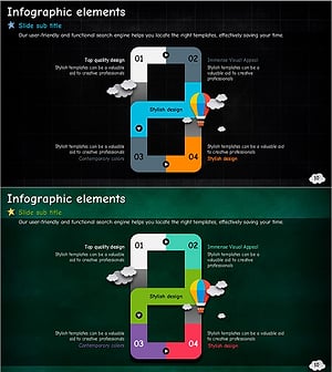 스퀘어 연결형 다이어그램 - 전략적 사업 진행을 위한 최적의 선택