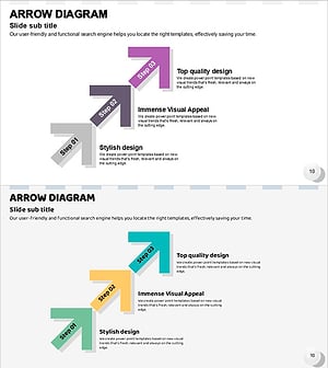 트리플 화살표 흐름 슬라이드