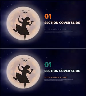 Halloween Witch Template – A Striking Section Cover Slide