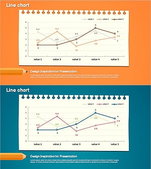노트 꺾은선 그래프로 시장 및 경쟁사 분석
