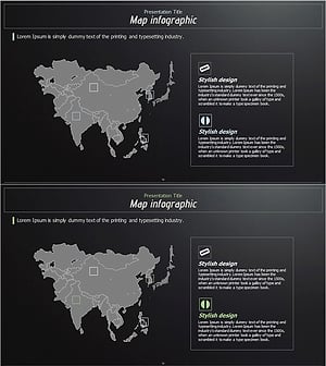 글로벌 타겟 시장 전략을 위한 인포그래픽 슬라이드