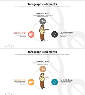 연주자와 인포그래픽 요소 – 음악의 시각화를 담다