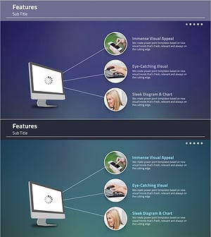 프레젠테이션을 위한 우아한 다이어그램 및 차트