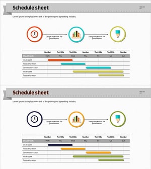 목표를 위한 스케줄차트 – 사업계획과 추진일정 시각화
