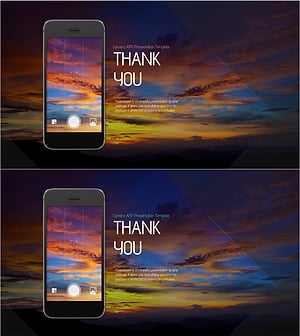 카메라 어플리케이션 템플릿 엔딩 표지