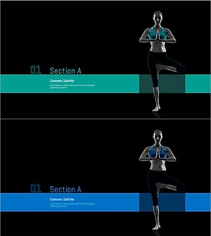 요가 템플릿 섹션 – 현대적인 디자인의 간결함