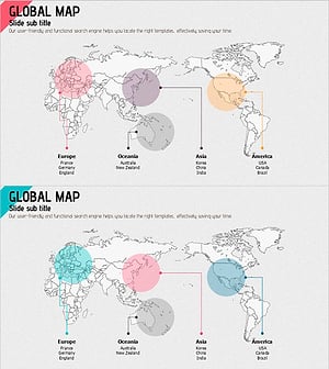 글로벌 분포 맵 – 기업의 세계적 연결성