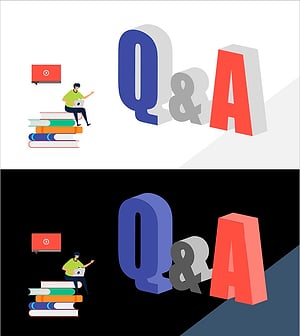 Online Learning Illustration Template – Q&A