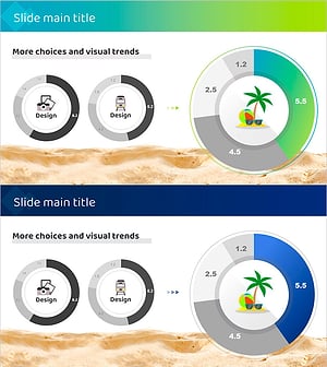 여행 결정에 효과적인 도넛형 그래프 슬라이드