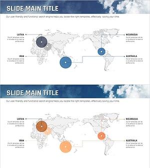 Global Market Analysis Using World Map – Sea Lighthouse Concept
