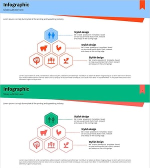 Natural Environment Icon and Pyramid Structure Slide