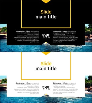 Contemporary Colors Slide Template – Effective Information Delivery