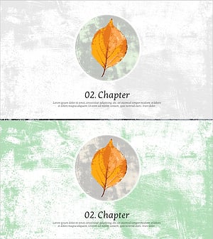 가을 단풍 템플릿 – 간지 있는 섹션 슬라이드