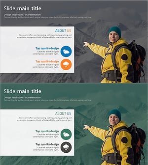 Weather and Mountain Climbing Presentation Template – Business Success Stories