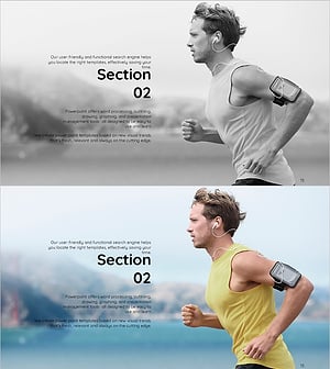 스마트 헬스 섹션 슬라이드02 – 슬라이드 템플릿 활용