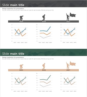 등산 실루엣 꺾은선 그래프 – 시장 분석과 성과