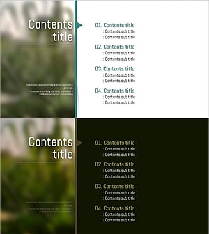 Natural Environment Wide Template_Table of Contents