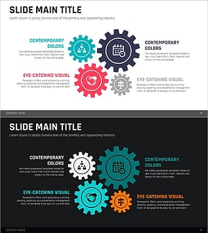 비즈니스 실행 체계 인포그래픽 – 전략적 운영 계획