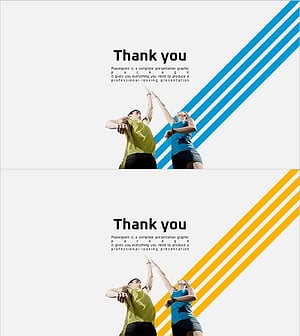 건강한 생활 운동 템플릿 엔딩