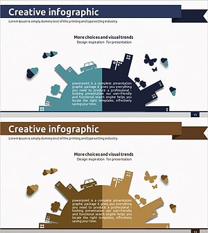 환경보호 인포그래픽으로 사업 비전과 전략 소개
