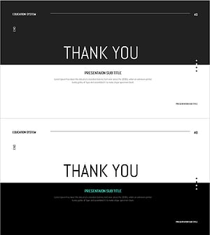 블랙 앤 화이트 엔딩 – 전문적이고 세련된 마무리