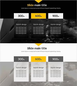 시각적 데이터 표현을 극대화한 인포그래픽 슬라이드