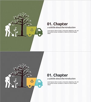 Renewable Energy Template – Stylish Section Slide with Eco-conscious Design