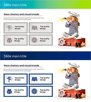 여행 길찾기 다이어그램 슬라이드 – 리스크 관리 및 해결방안