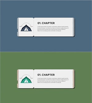 여행배낭 캠핑 템플릿 – 간지 있는 시작