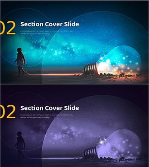 어린이 꿈 템플릿 간지02 - 상상력이 빛나는 슬라이드