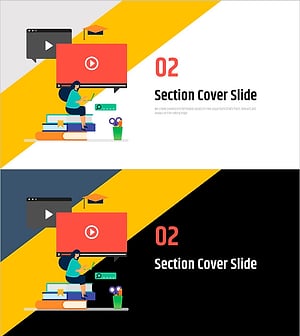 Online Learning Illustration Template Section Slide 02 – Section Cover Slide