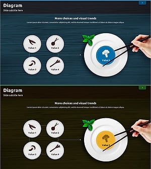 Diagram Slide Visualizing Recipe Key Ingredients