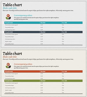 재무계획 및 성과표 블루 오렌지