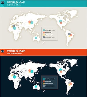 Market Analysis Slide Using World Tour Map