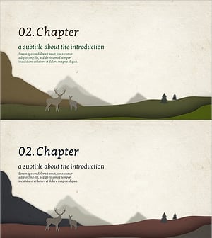 동물 자연 템플릿 – 아름다운 자연을 담은 간지 슬라이드