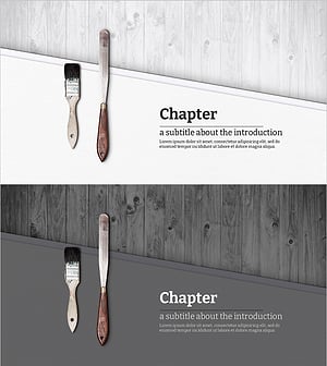 페인팅 템플릿 간지 – 간결한 디자인의 매력