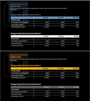 Two Simple Box Tables – A Practical Presentation Tool