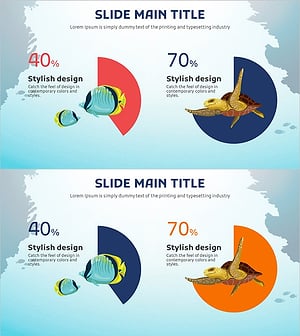 바다 생물 파이형 차트 – 시장 점유율 분석