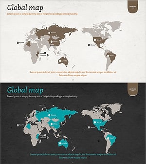 전세계 주요 커피 수입국을 다룬 슬라이드