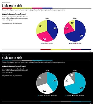 삼색 파이형 그래프 – 데이터 비교와 시각화