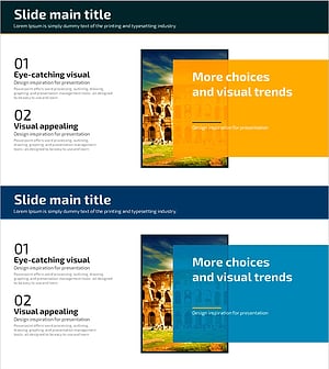 PowerPoint Slide Introducing a Tourist Attraction in Rome, Italy