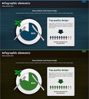 하루 권장 섭취량 시각화 – 건강한 남성을 위한 슬라이드