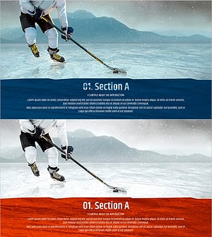 아이스하키 템플릿 간지 - 동기부여의 순간